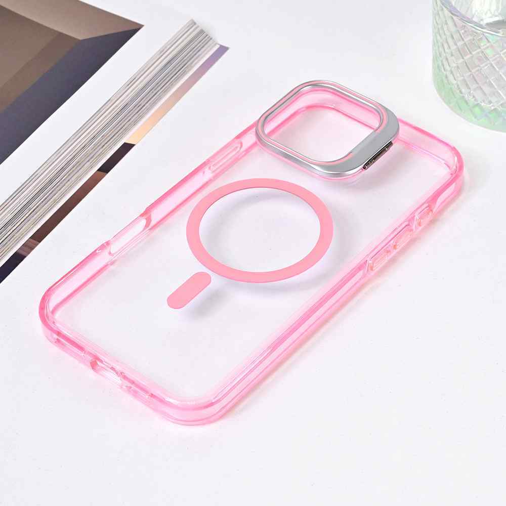 Maska za iPhone 16 Pro Max Magsafe providna pink